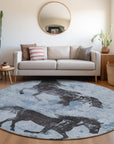 Addison Rugs Galas Blue Washable Indoor-Outdoor Rug