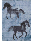 Addison Rugs Galas Blue Washable Indoor-Outdoor Rug