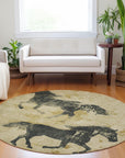 Addison Rugs Galas Gold Washable Indoor-Outdoor Rug