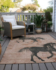 Addison Rugs Galas Orange Washable Indoor-Outdoor Rug
