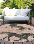 Addison Rugs Galas Orange Washable Indoor-Outdoor Rug