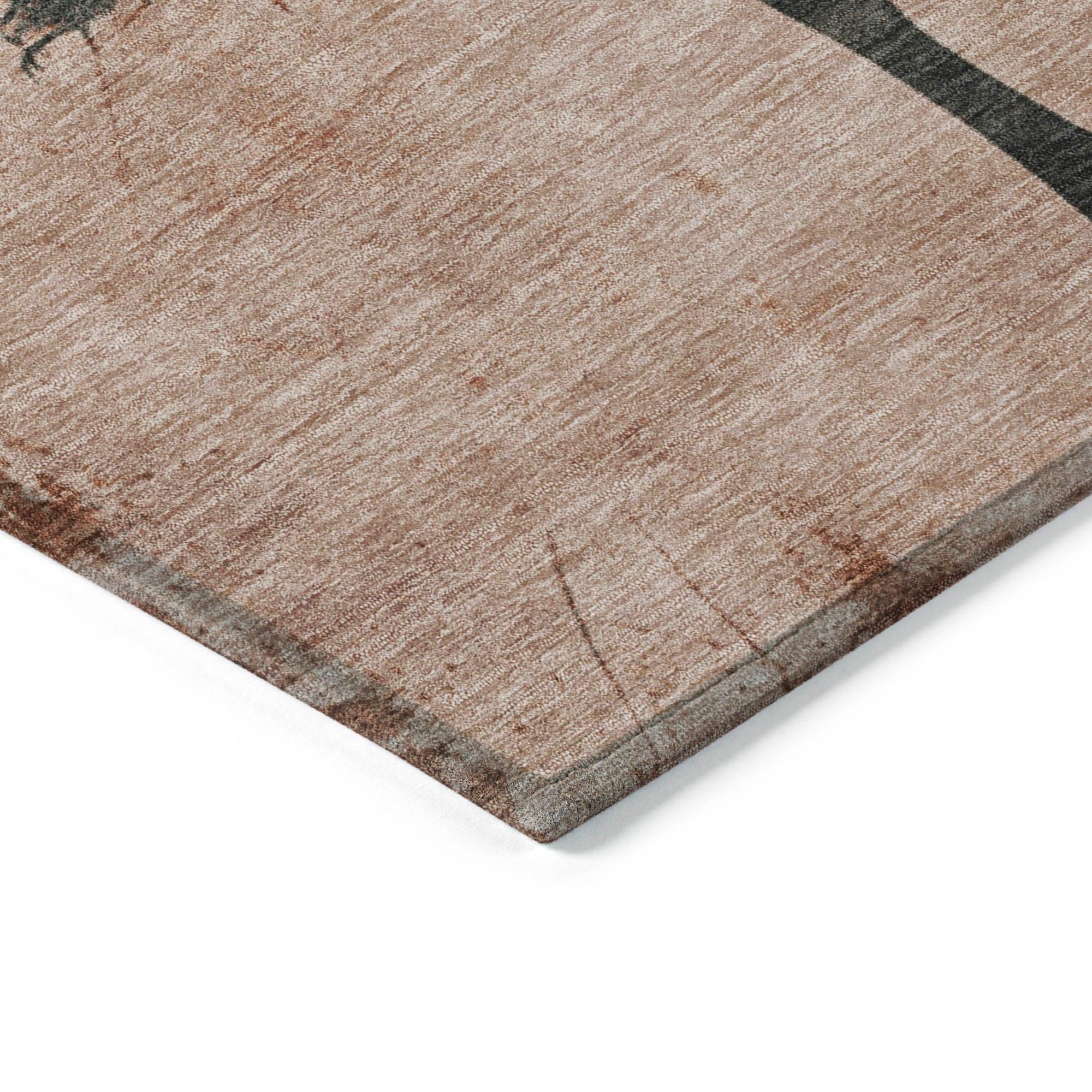 Addison Rugs Galas Orange Washable Indoor-Outdoor Rug