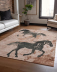 Addison Rugs Galas Orange Washable Indoor-Outdoor Rug