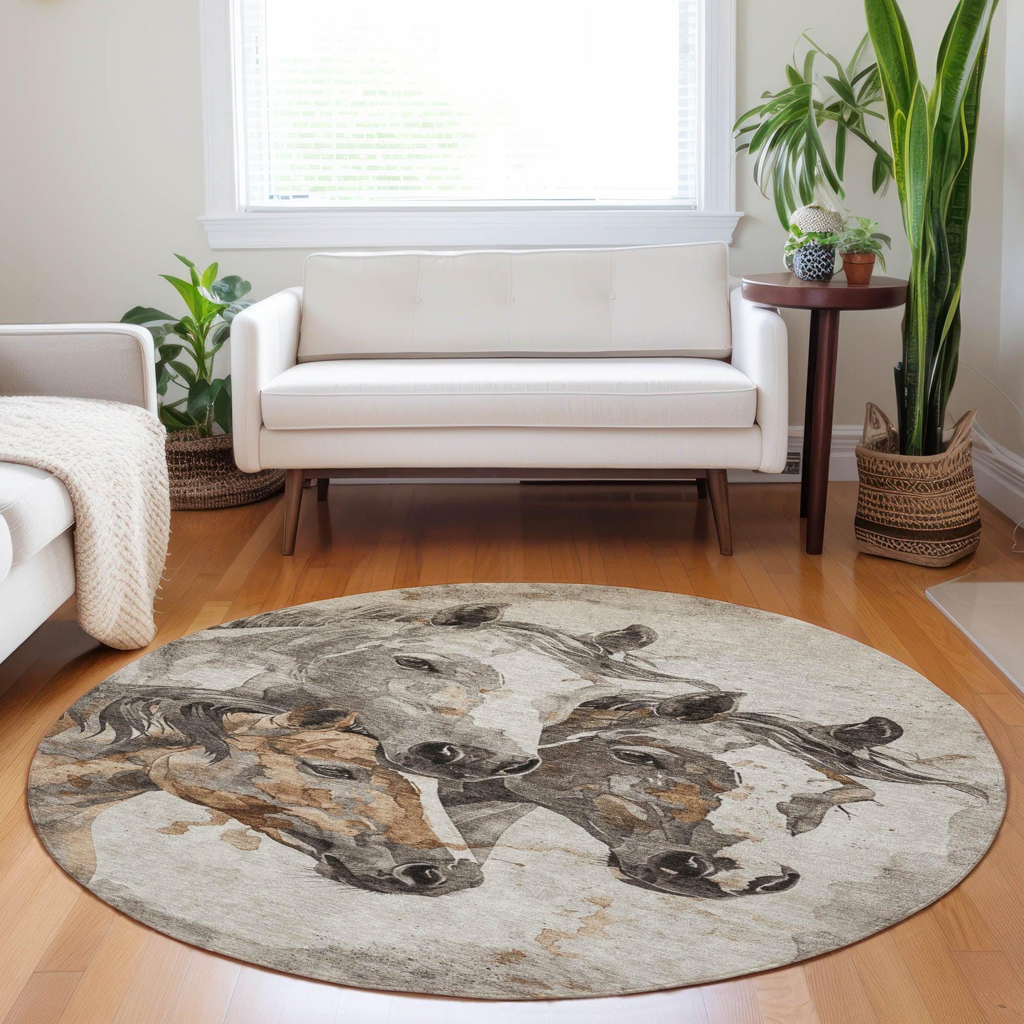 Addison Rugs Galion Brown Washable Indoor-Outdoor Rug