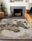 Addison Rugs Galion Brown Washable Indoor-Outdoor Rug