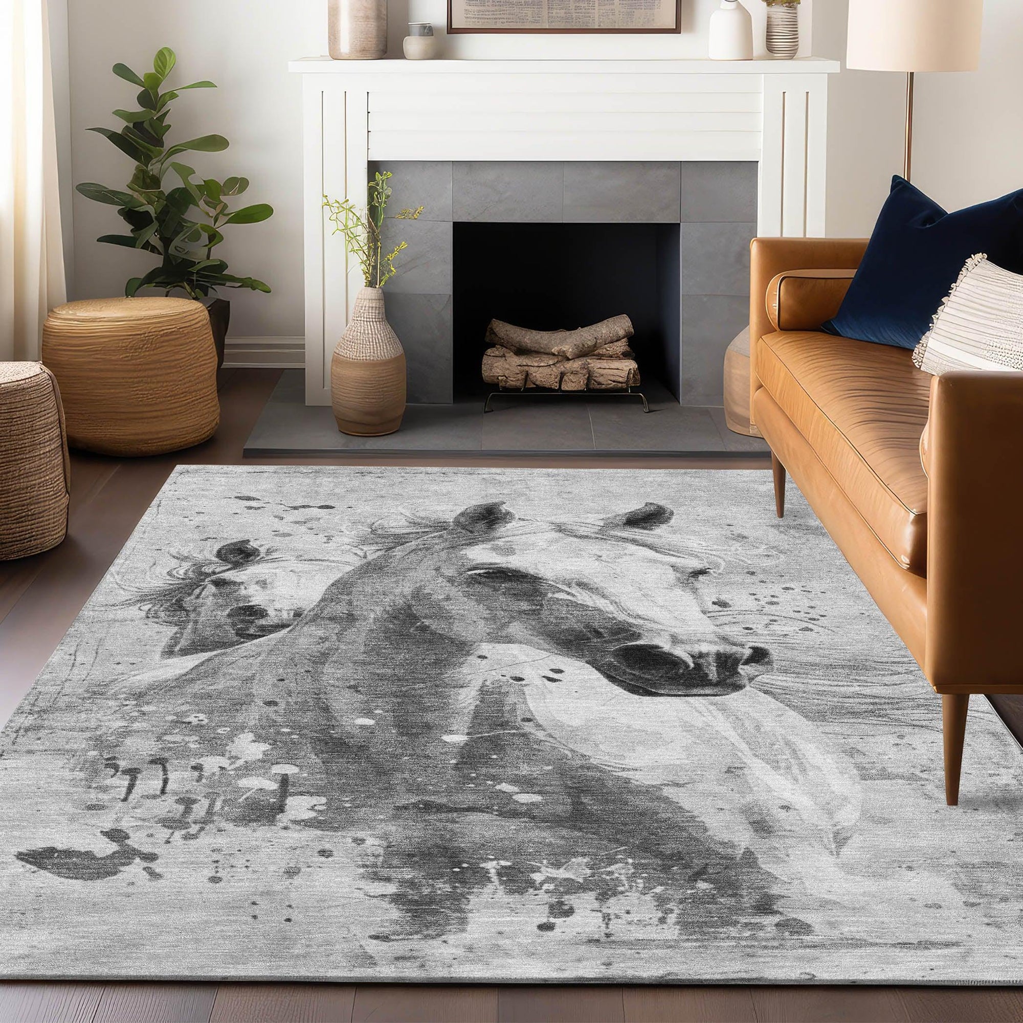 Addison Rugs Galira Gray Washable Indoor-Outdoor Rug