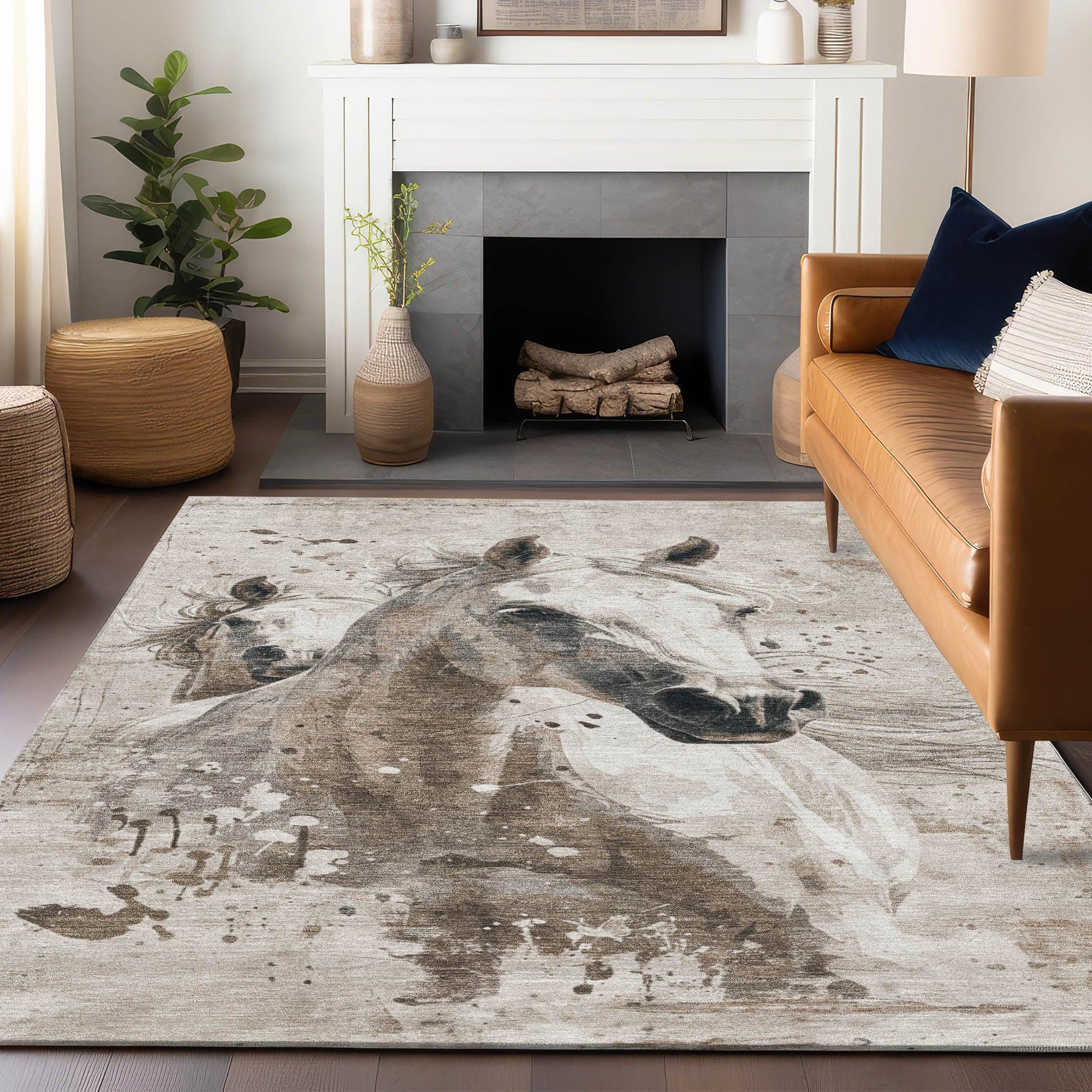 Addison Rugs Galira Ivory Washable Indoor-Outdoor Rug