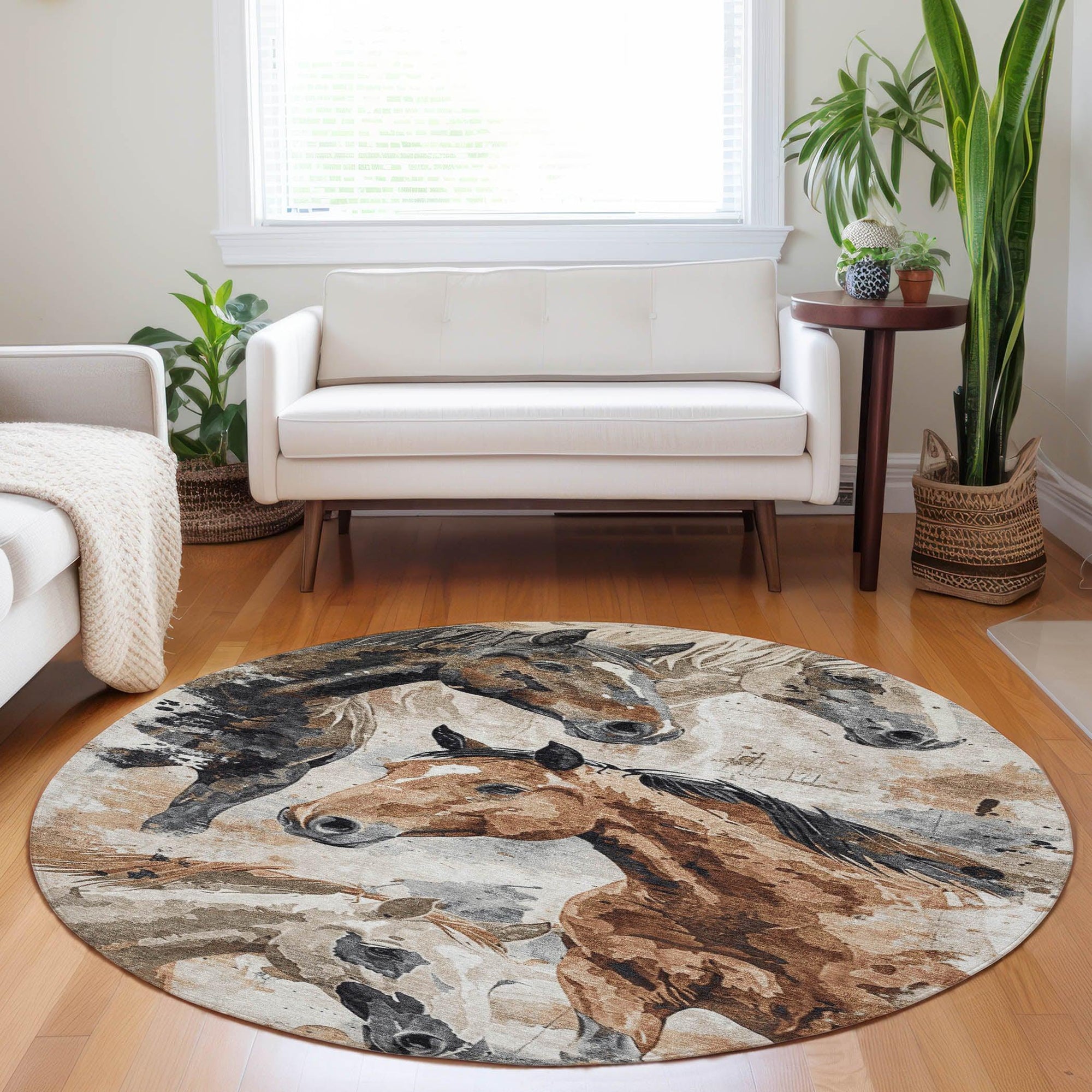 Addison Rugs Galius Brown Washable Indoor-Outdoor Rug