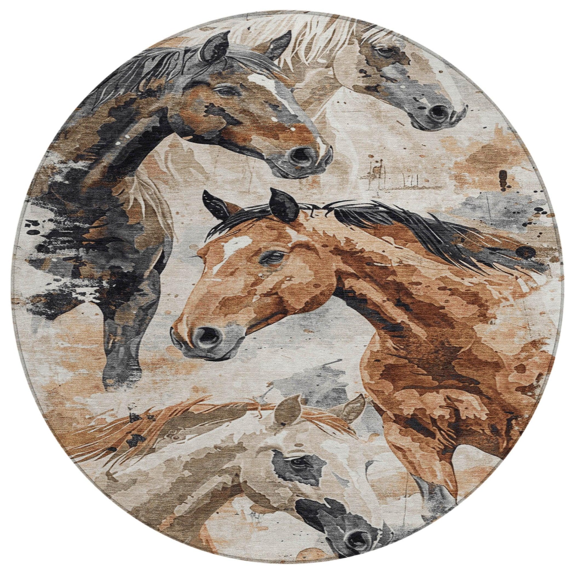 Addison Rugs Galius Brown Washable Indoor-Outdoor Rug