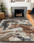 Addison Rugs Galius Brown Washable Indoor-Outdoor Rug