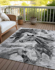 Addison Rugs Galius Gray Washable Indoor-Outdoor Rug