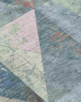 Addison Rugs Galon Blue Washable Indoor-Outdoor Rug