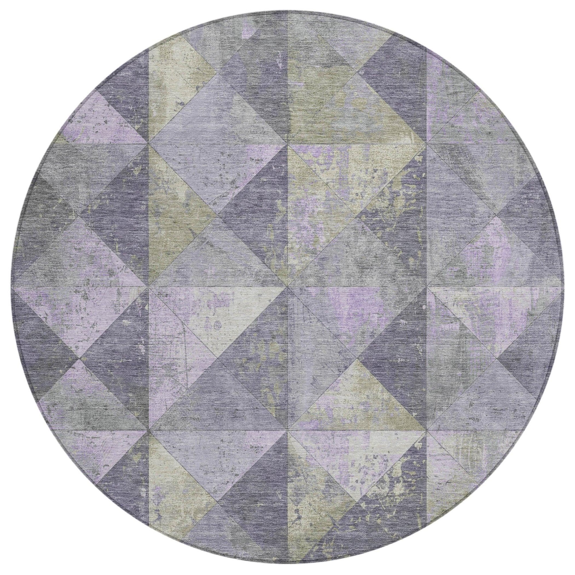 Addison Rugs Galon Lavender Washable Indoor-Outdoor Rug