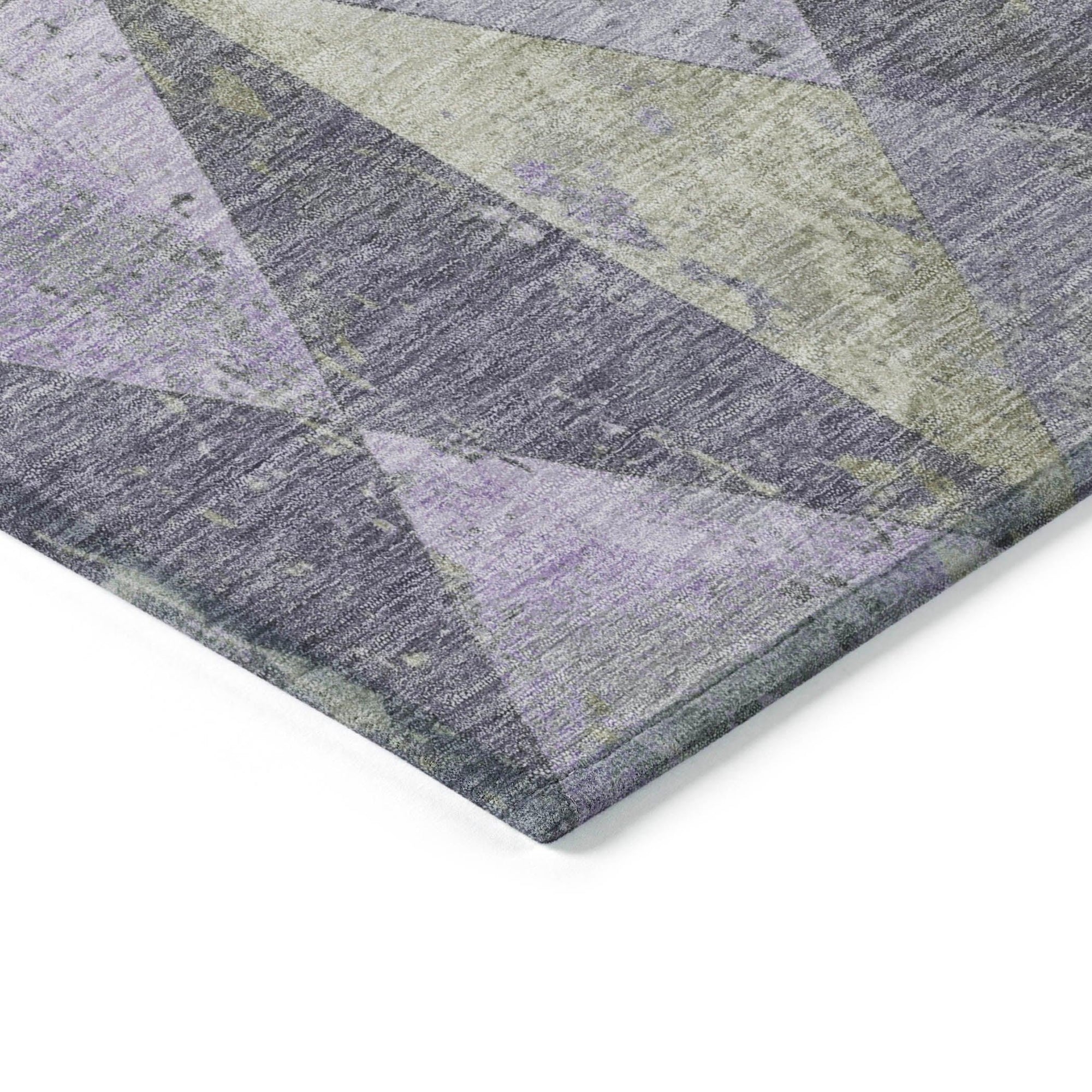 Addison Rugs Galon Lavender Washable Indoor-Outdoor Rug