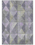Addison Rugs Galon Lavender Washable Indoor-Outdoor Rug