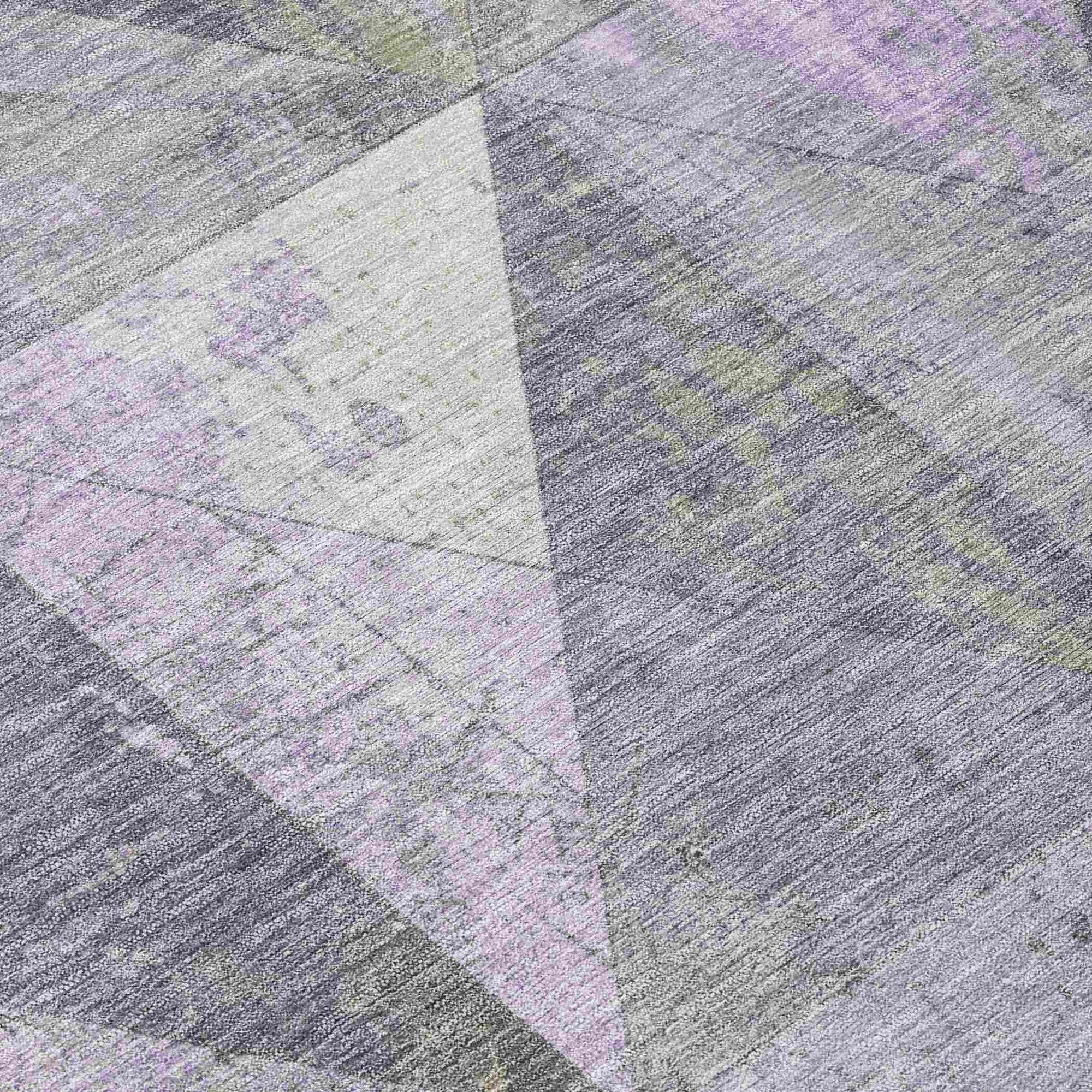 Addison Rugs Galon Lavender Washable Indoor-Outdoor Rug