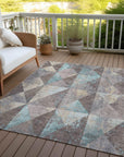 Addison Rugs Galon Brown Washable Indoor-Outdoor Rug