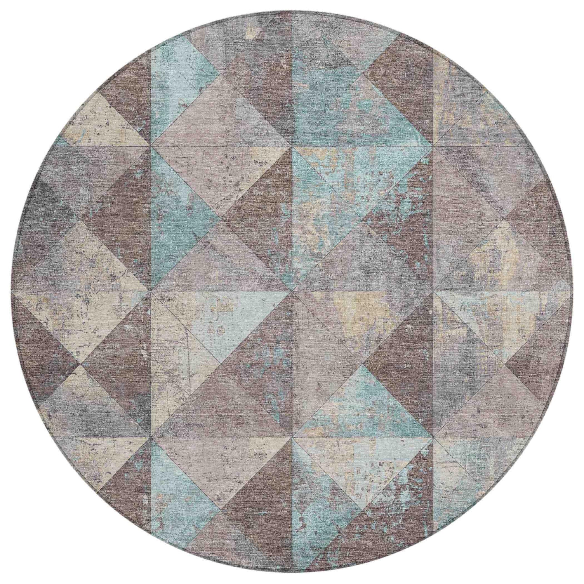 Addison Rugs Galon Brown Washable Indoor-Outdoor Rug
