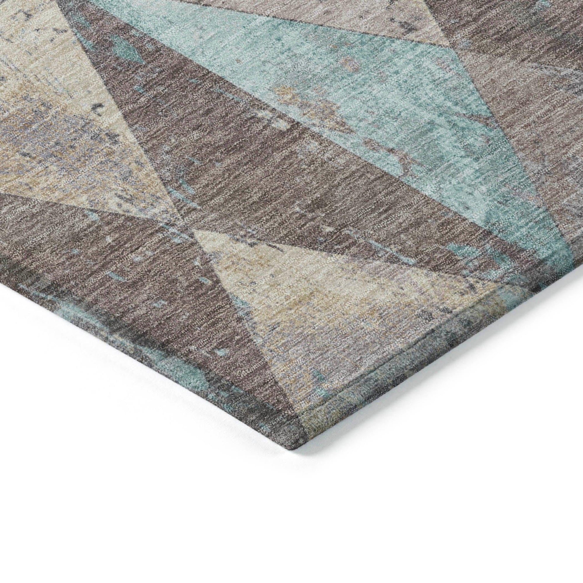 Addison Rugs Galon Brown Washable Indoor-Outdoor Rug