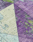 Addison Rugs Galon Purple Washable Indoor-Outdoor Rug