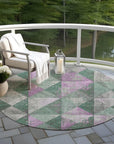 Addison Rugs Galon Green Washable Indoor-Outdoor Rug