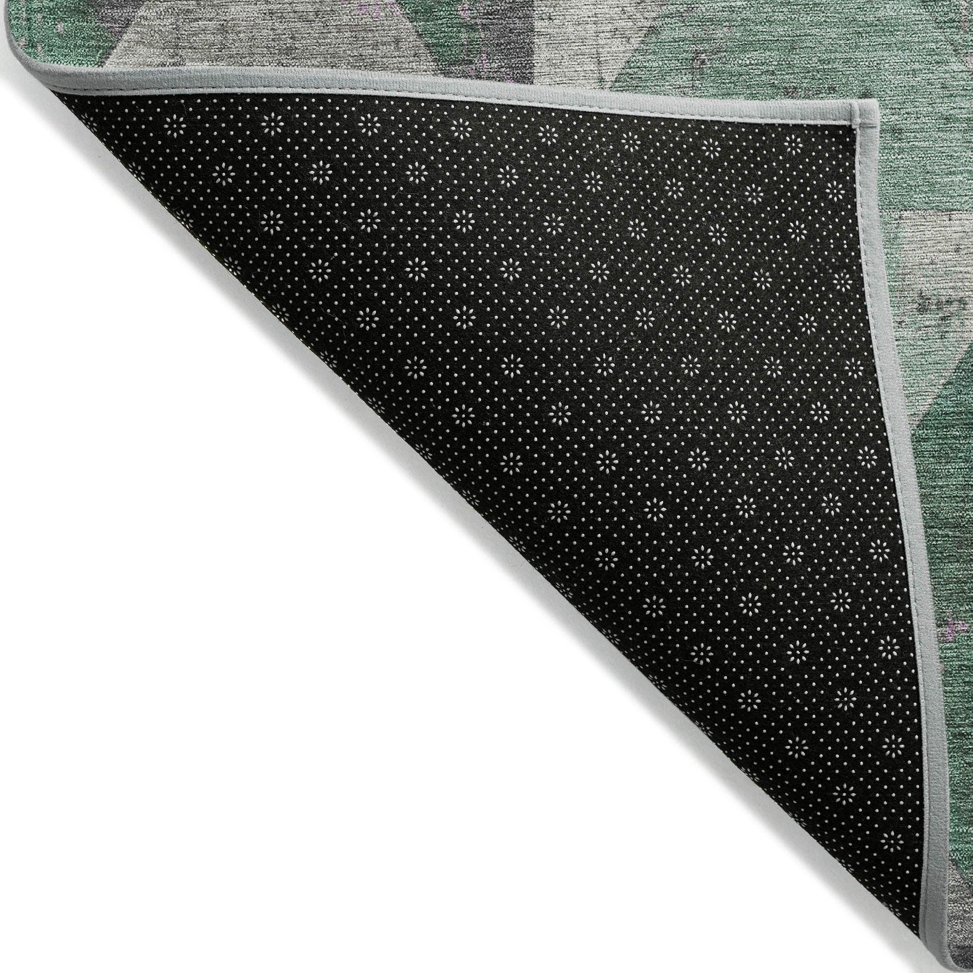 Addison Rugs Galon Green Washable Indoor-Outdoor Rug
