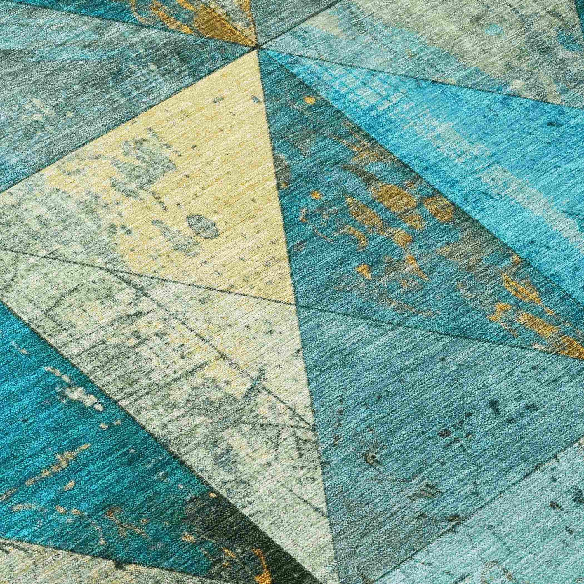 Addison Rugs Galon Teal Washable Indoor-Outdoor Rug