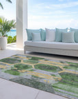Addison Rugs Galor Green Washable Indoor-Outdoor Rug