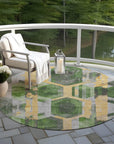 Addison Rugs Galor Green Washable Indoor-Outdoor Rug