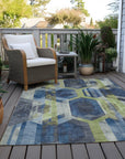 Addison Rugs Galor Blue Washable Indoor-Outdoor Rug