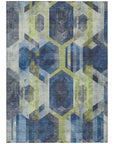 Addison Rugs Galor Blue Washable Indoor-Outdoor Rug