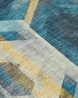 Addison Rugs Galor Teal Washable Indoor-Outdoor Rug