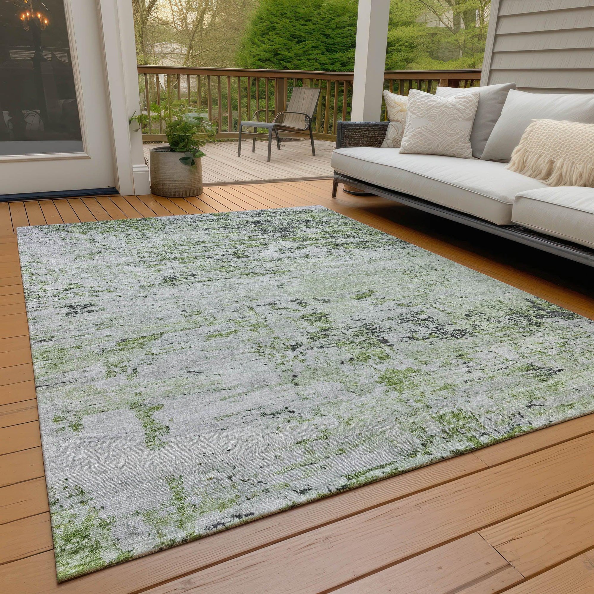 Addison Rugs Galora Aloe Washable Indoor-Outdoor Rug
