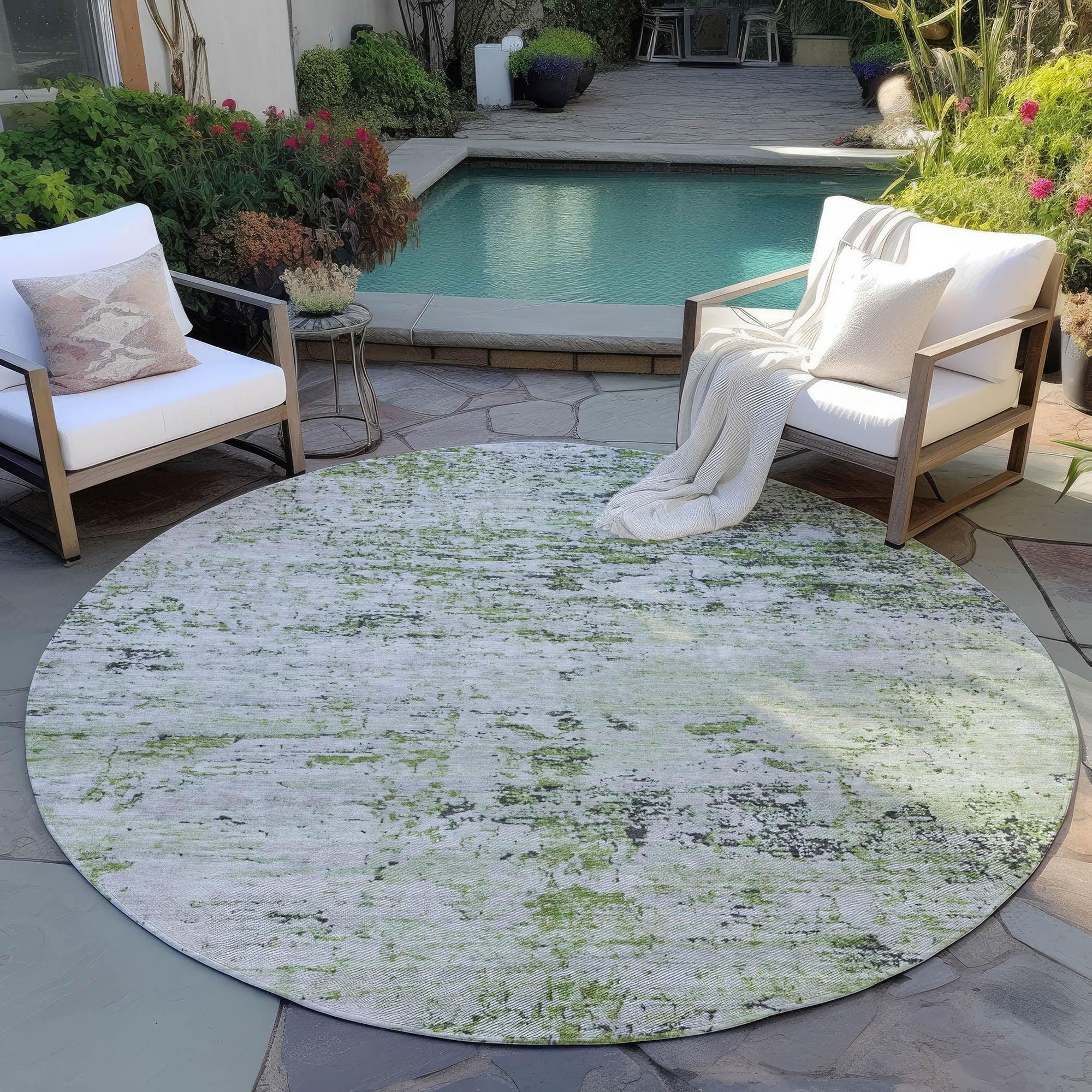 Addison Rugs Galora Aloe Washable Indoor-Outdoor Rug