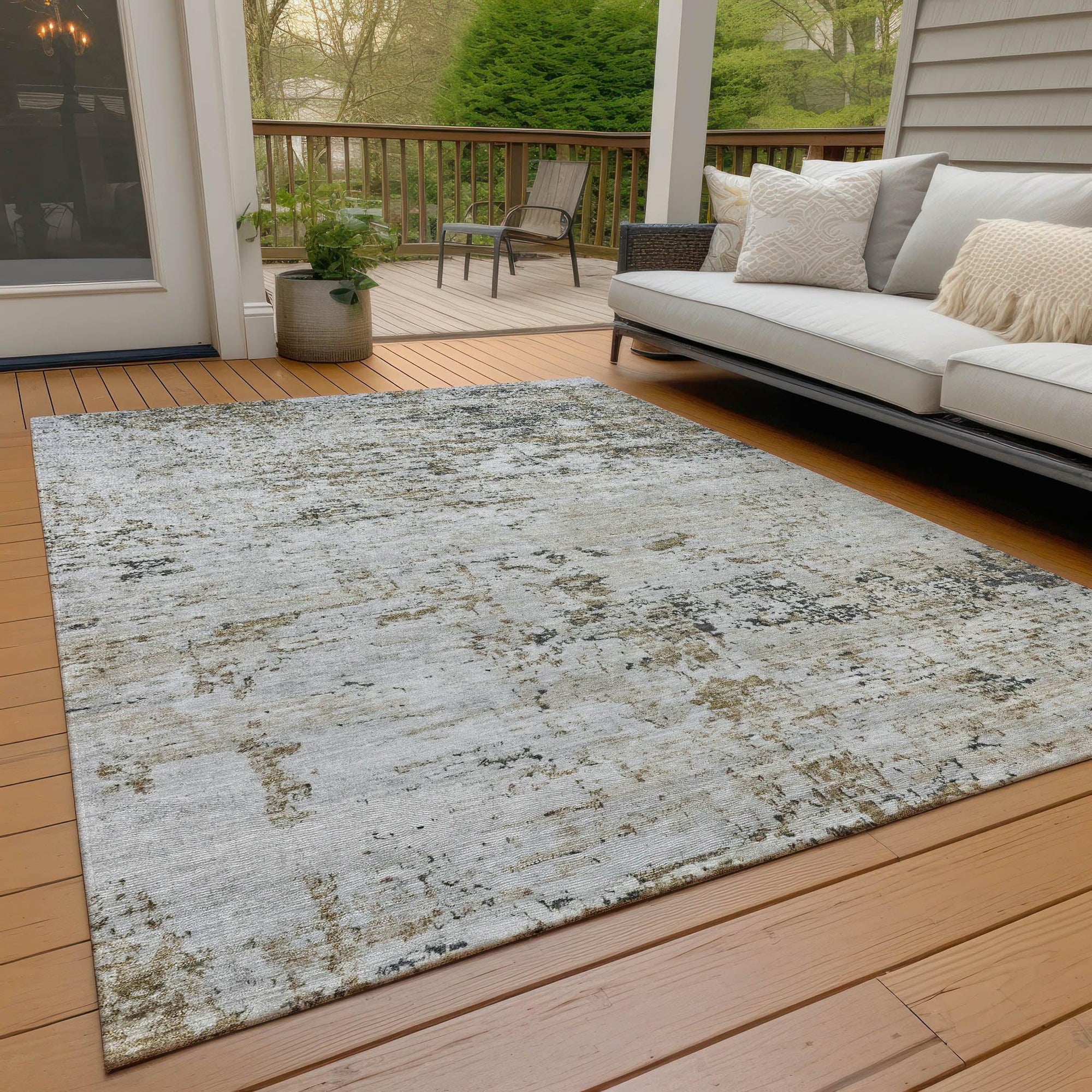 Addison Rugs Galora Brown Washable Indoor-Outdoor Rug