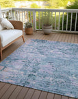Addison Rugs Galora Blue Washable Indoor-Outdoor Rug