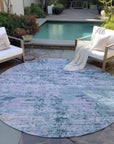 Addison Rugs Galora Blue Washable Indoor-Outdoor Rug