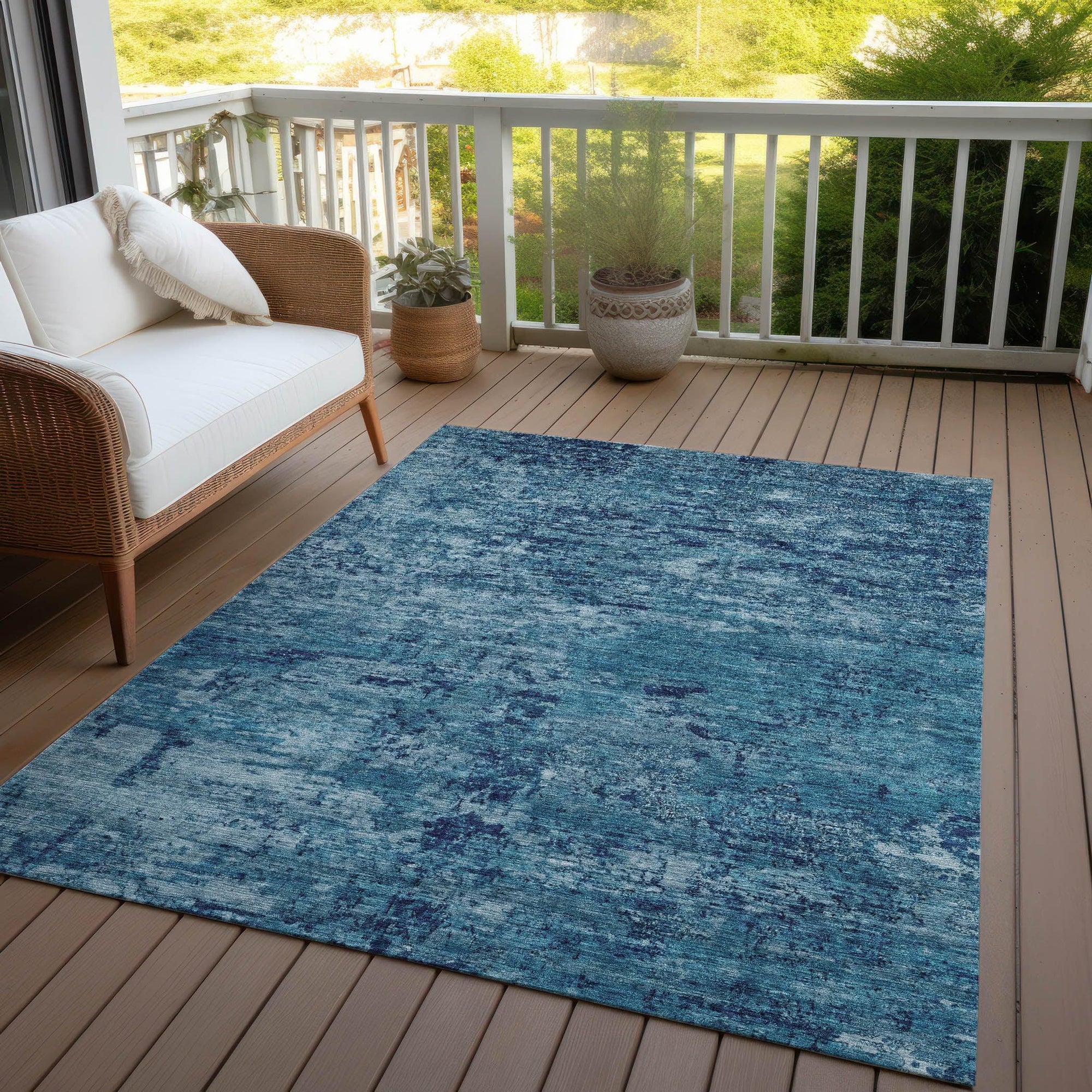 Addison Rugs Galora Denim Washable Indoor-Outdoor Rug