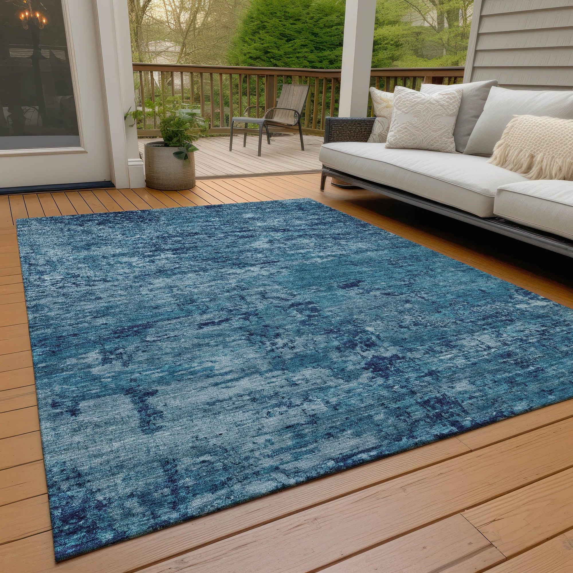 Addison Rugs Galora Denim Washable Indoor-Outdoor Rug