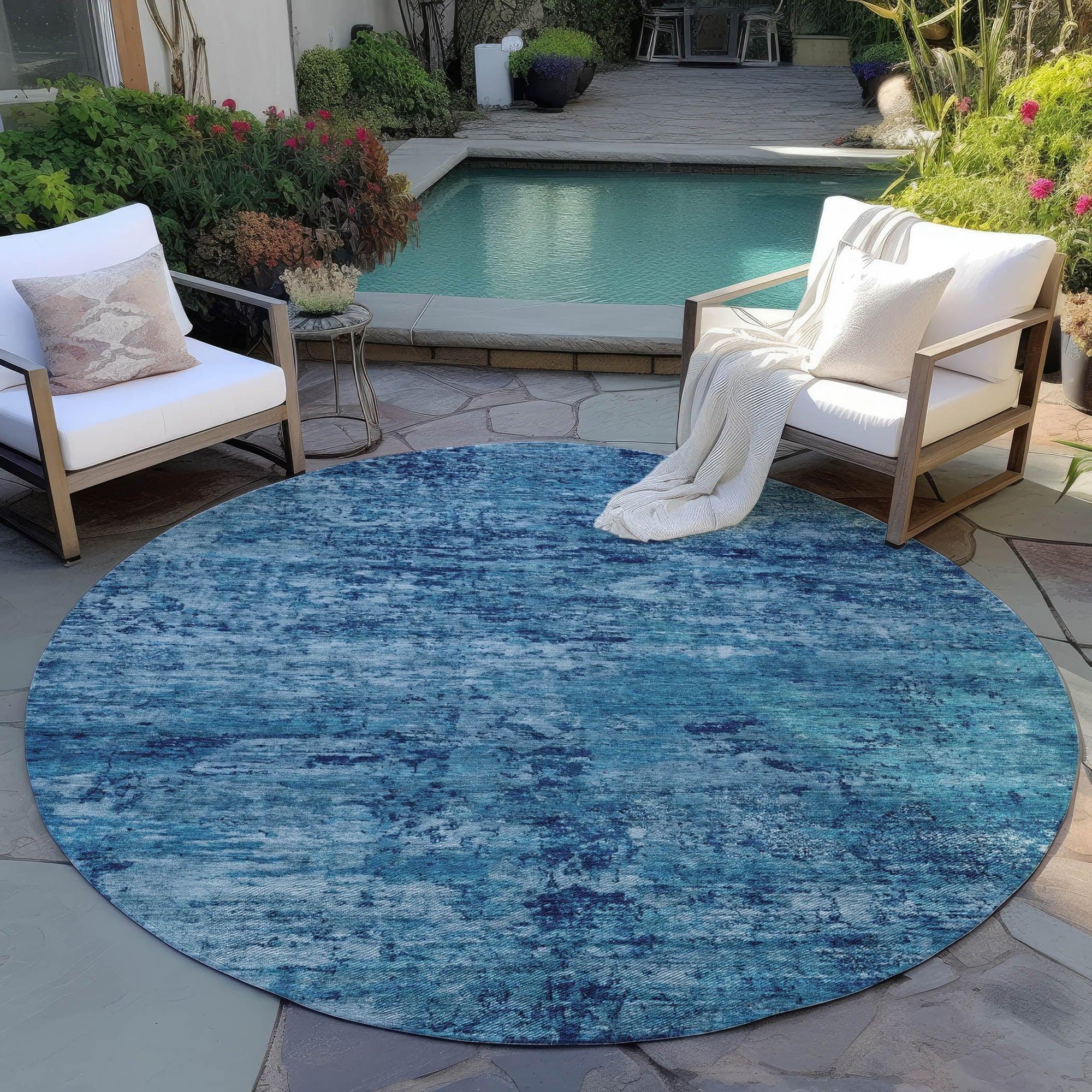 Addison Rugs Galora Denim Washable Indoor-Outdoor Rug