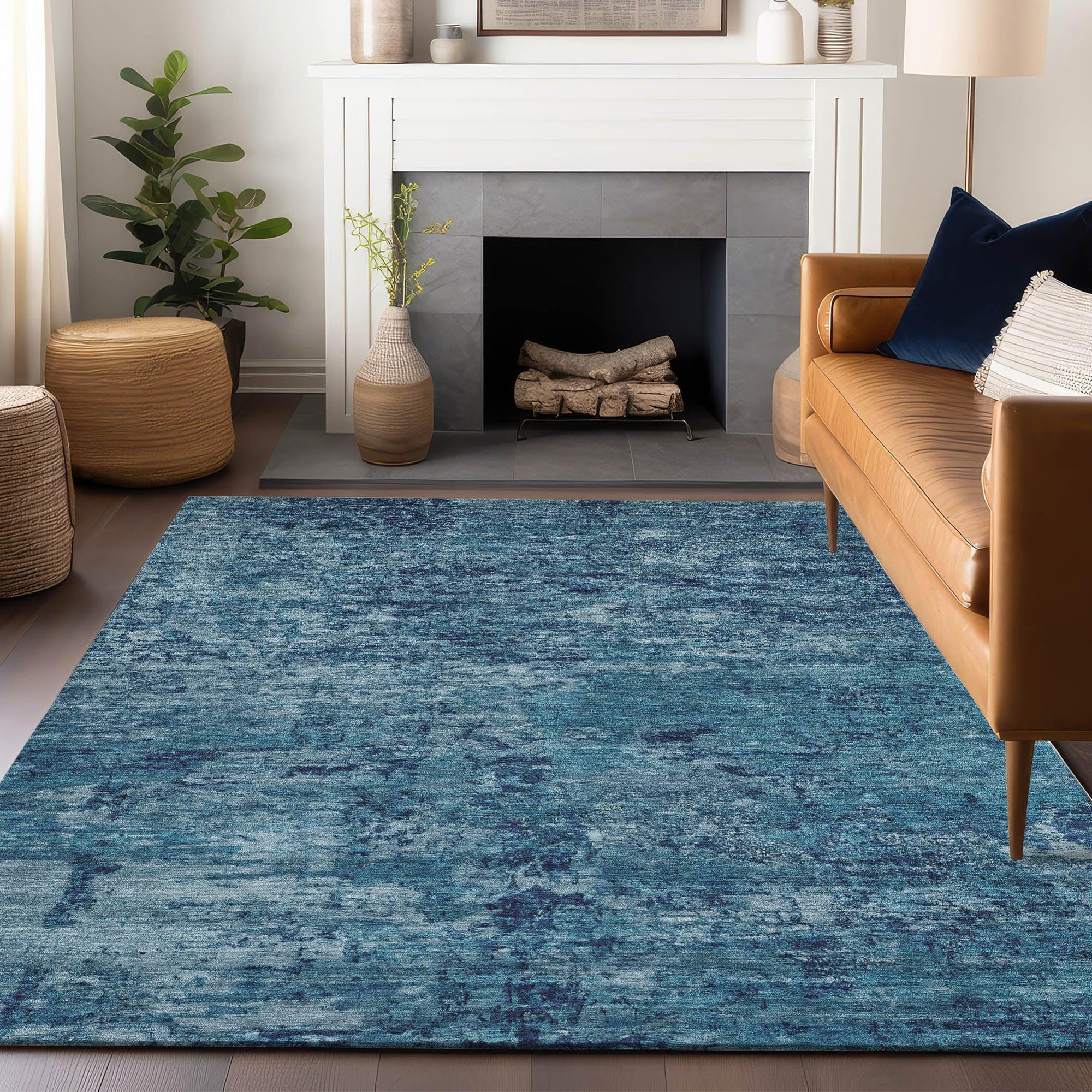 Addison Rugs Galora Denim Washable Indoor-Outdoor Rug