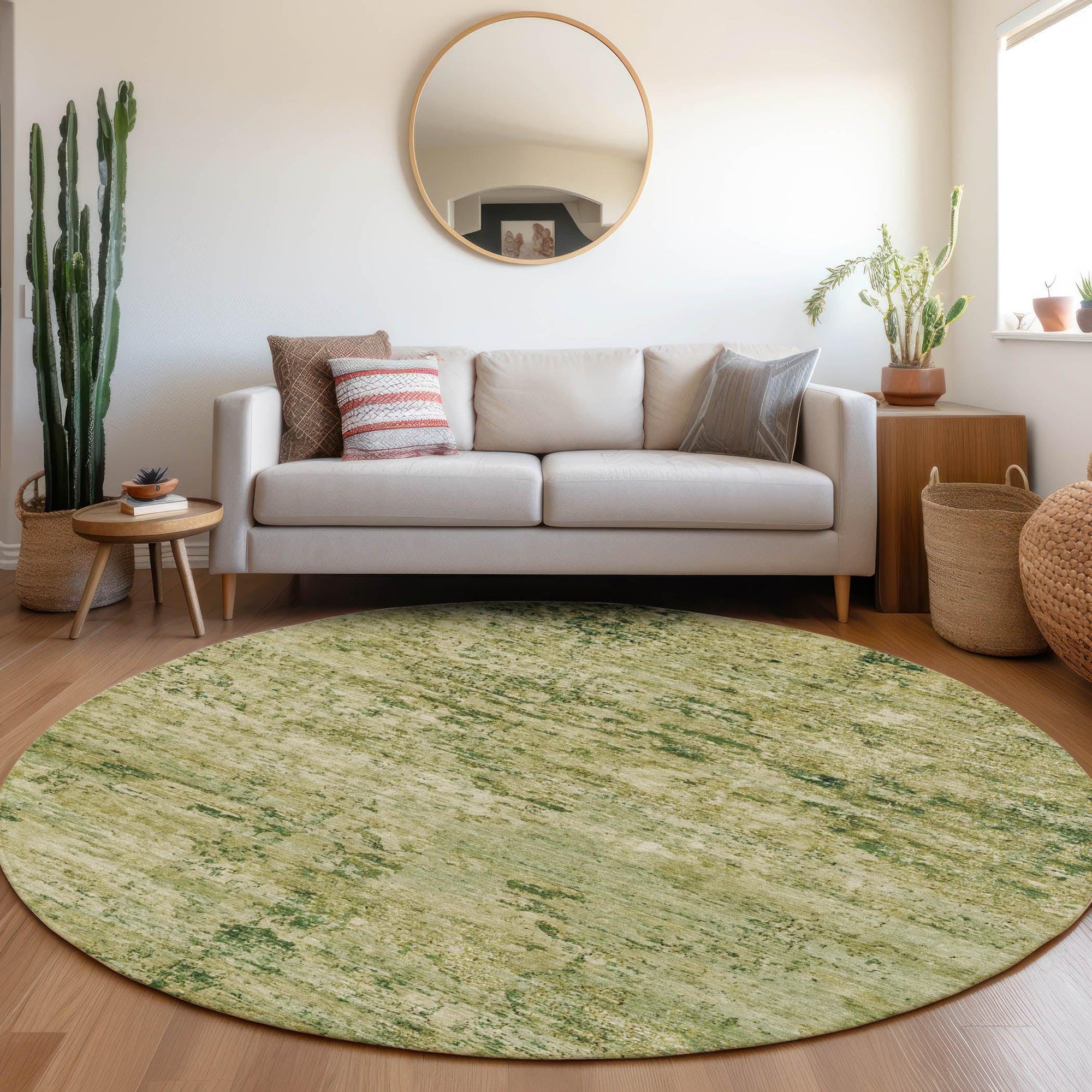 Addison Rugs Galora Green Washable Indoor-Outdoor Rug