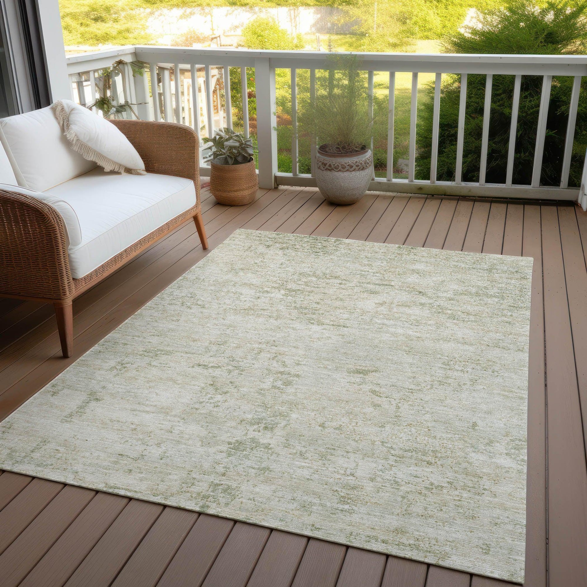 Addison Rugs Galora Ivory Washable Indoor-Outdoor Rug