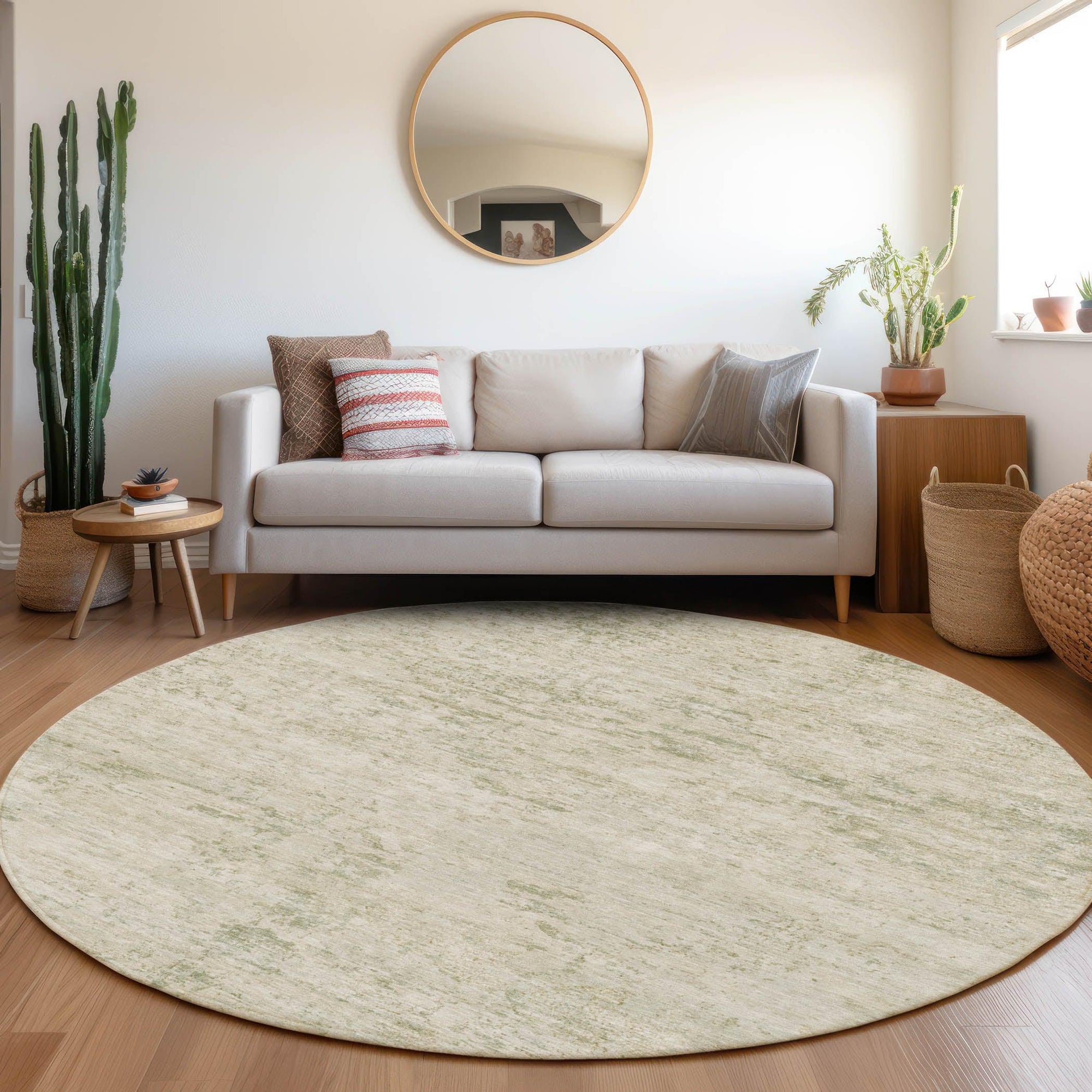 Addison Rugs Galora Ivory Washable Indoor-Outdoor Rug