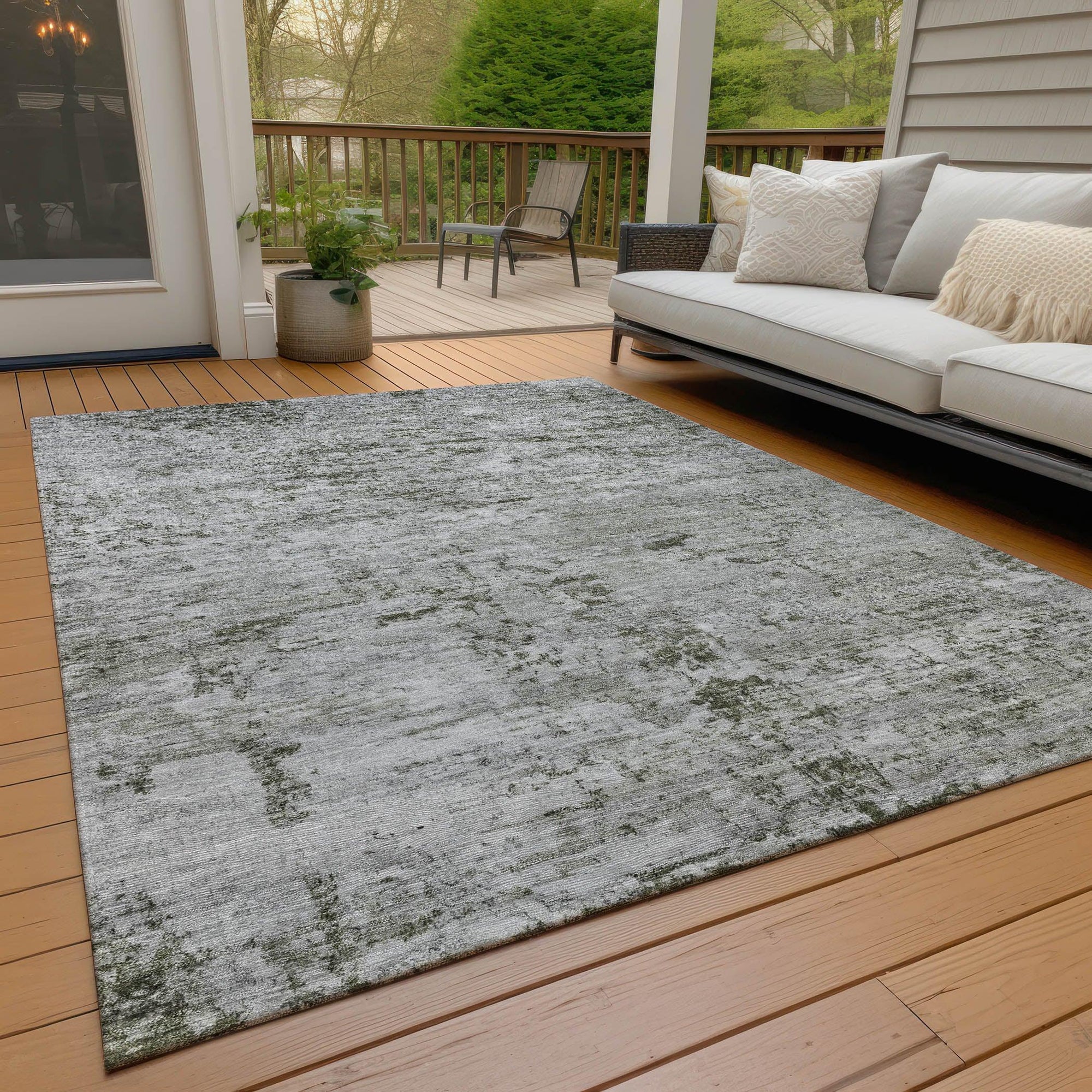 Addison Rugs Galora Gray Washable Indoor-Outdoor Rug