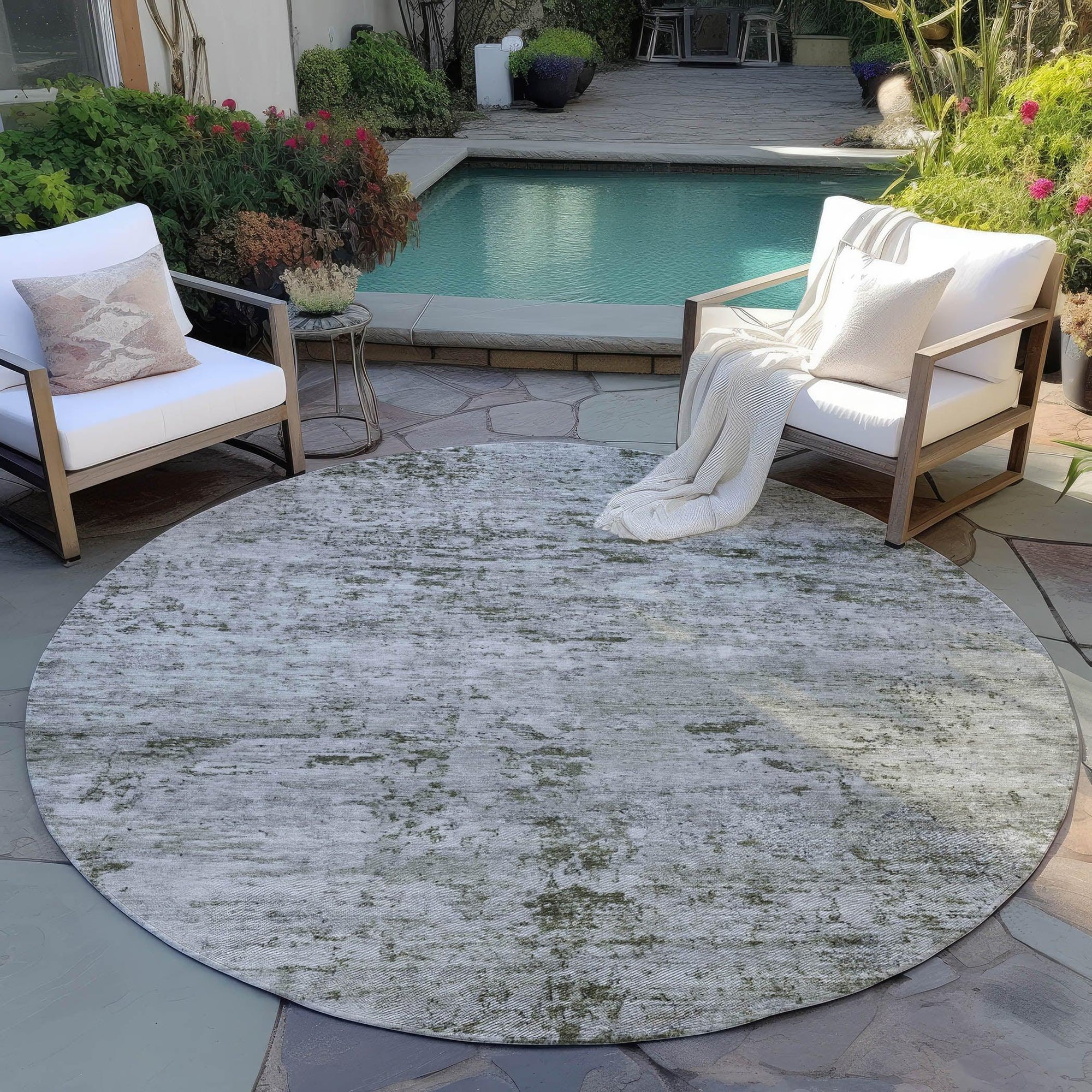 Addison Rugs Galora Gray Washable Indoor-Outdoor Rug