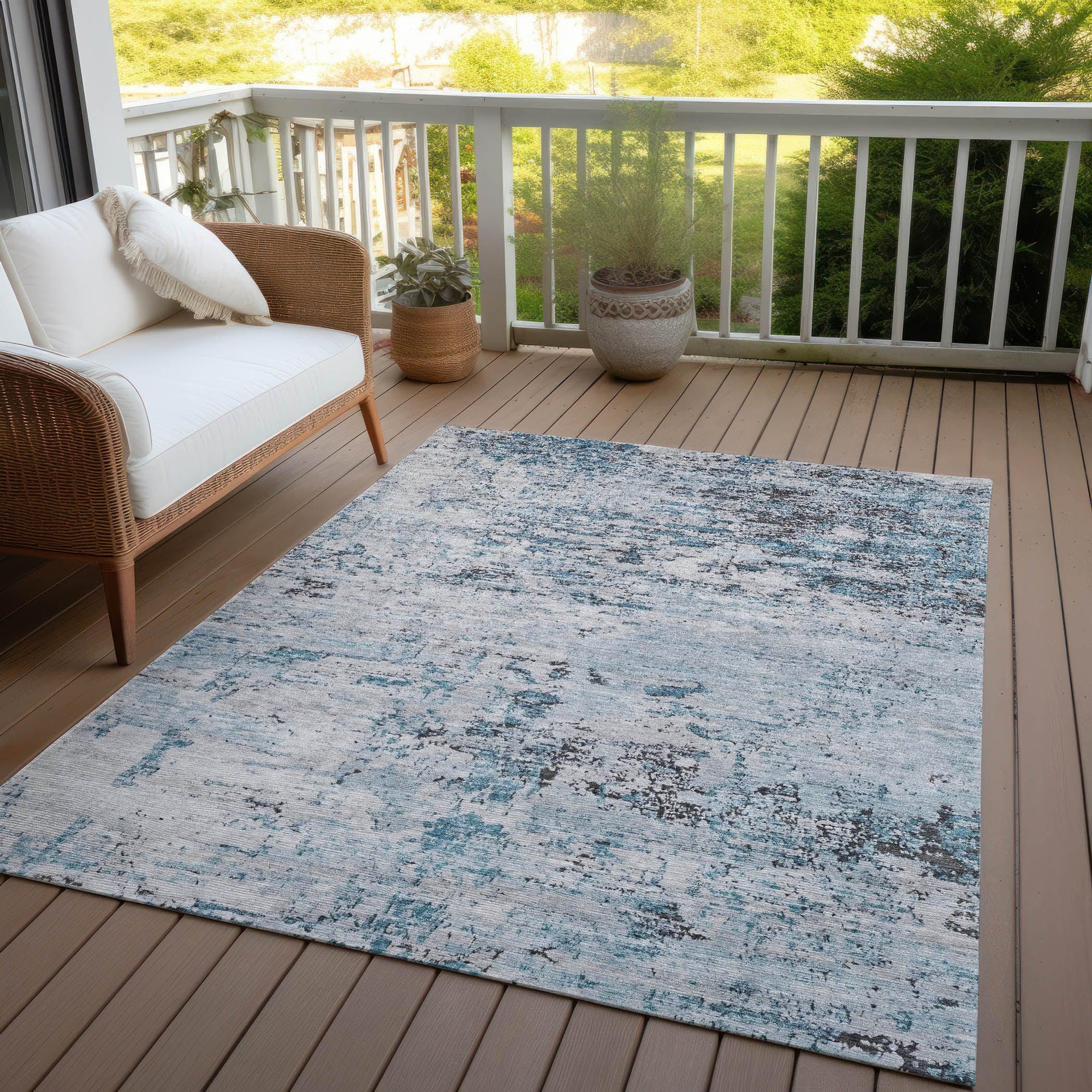 Addison Rugs Galora Sky Washable Indoor-Outdoor Rug