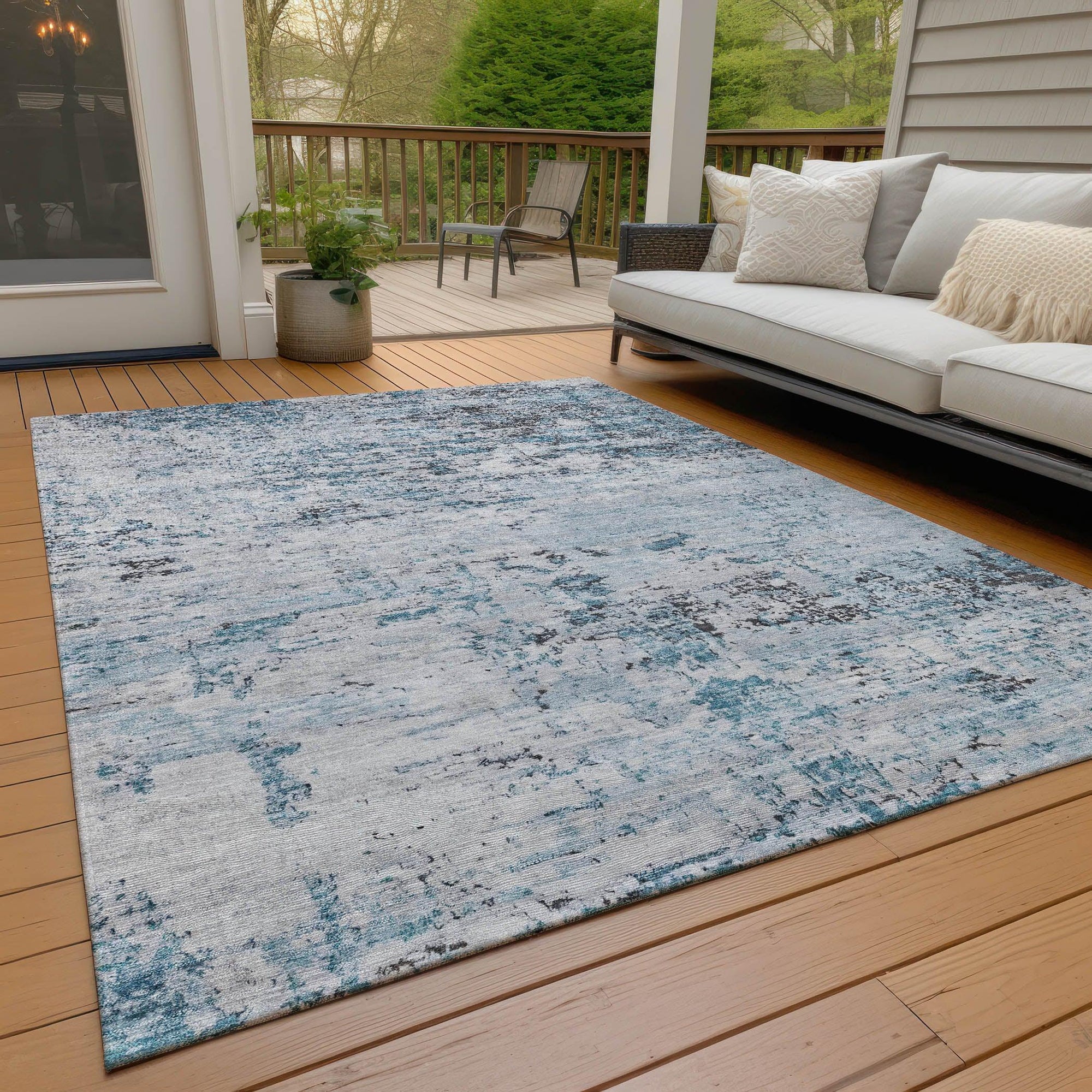 Addison Rugs Galora Sky Washable Indoor-Outdoor Rug