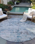 Addison Rugs Galora Sky Washable Indoor-Outdoor Rug