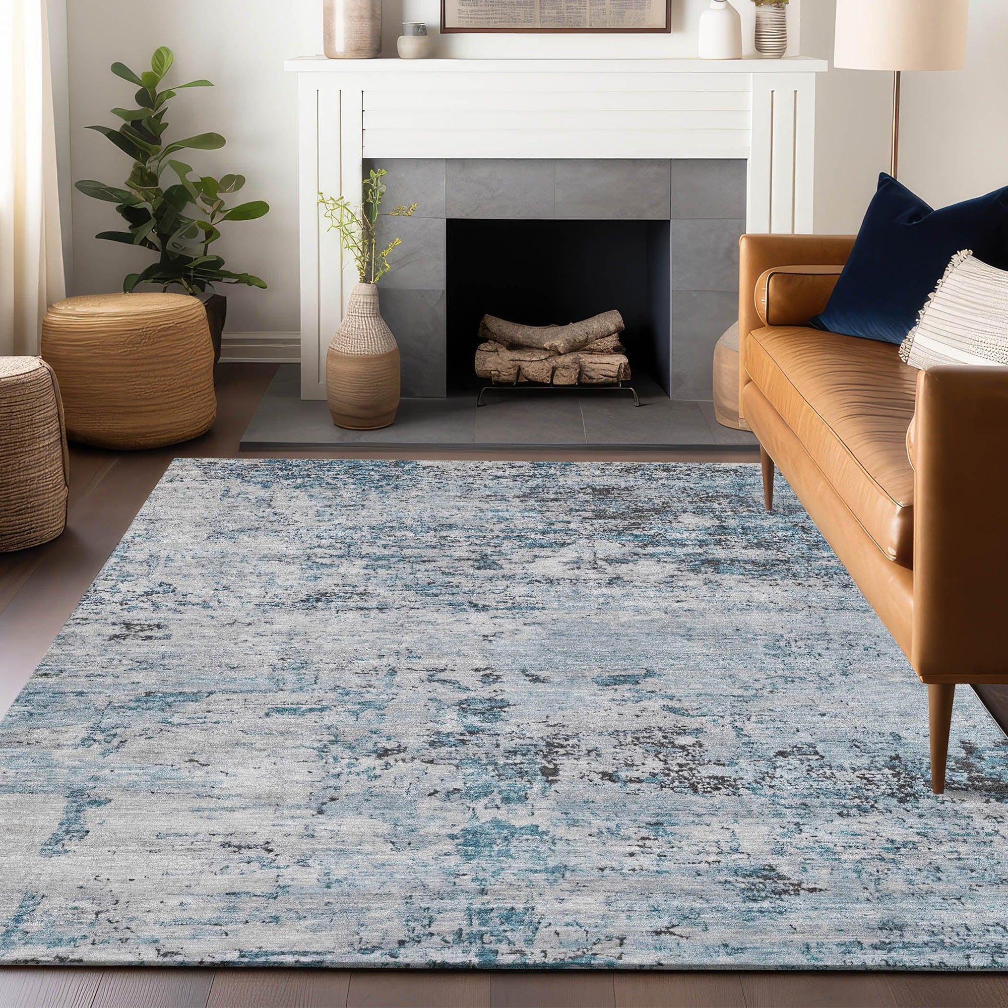 Addison Rugs Galora Sky Washable Indoor-Outdoor Rug
